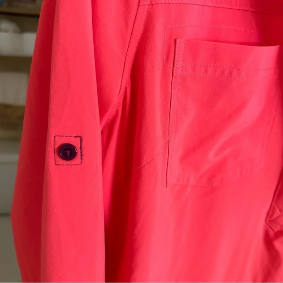 Title Nine Women’s Medium Coral Nimblene Quarter Zip Performance Dress Stretch M - Picture 5 of 7